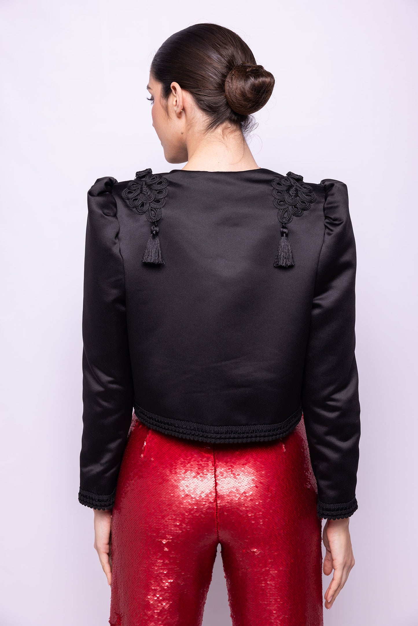CHAQUETA GOYESCA EN RASO