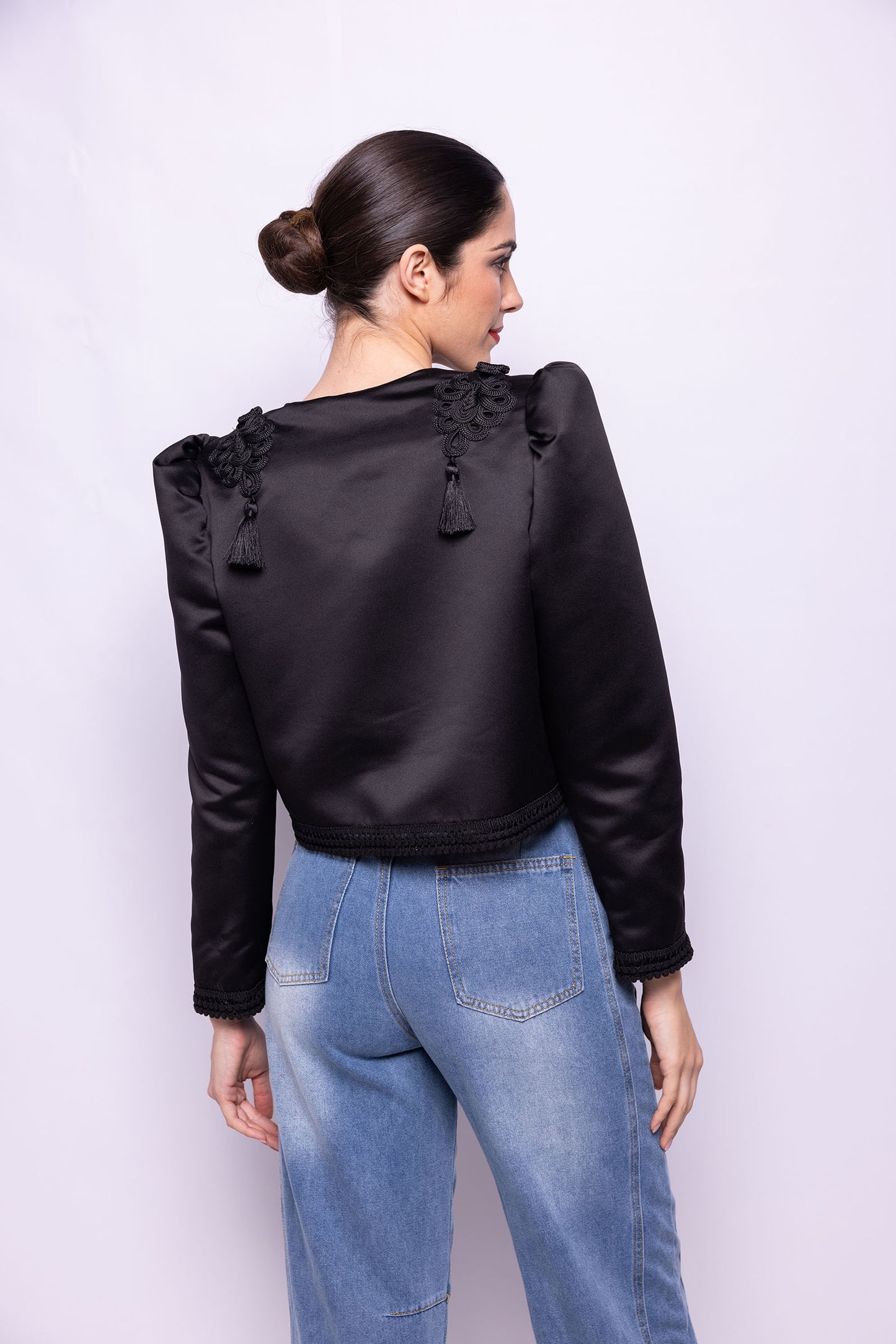CHAQUETA GOYESCA EN RASO