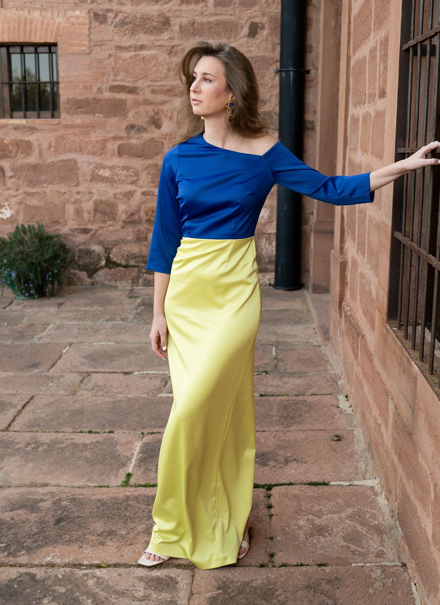 VESTIDO EMILY Lima y Azul Klein