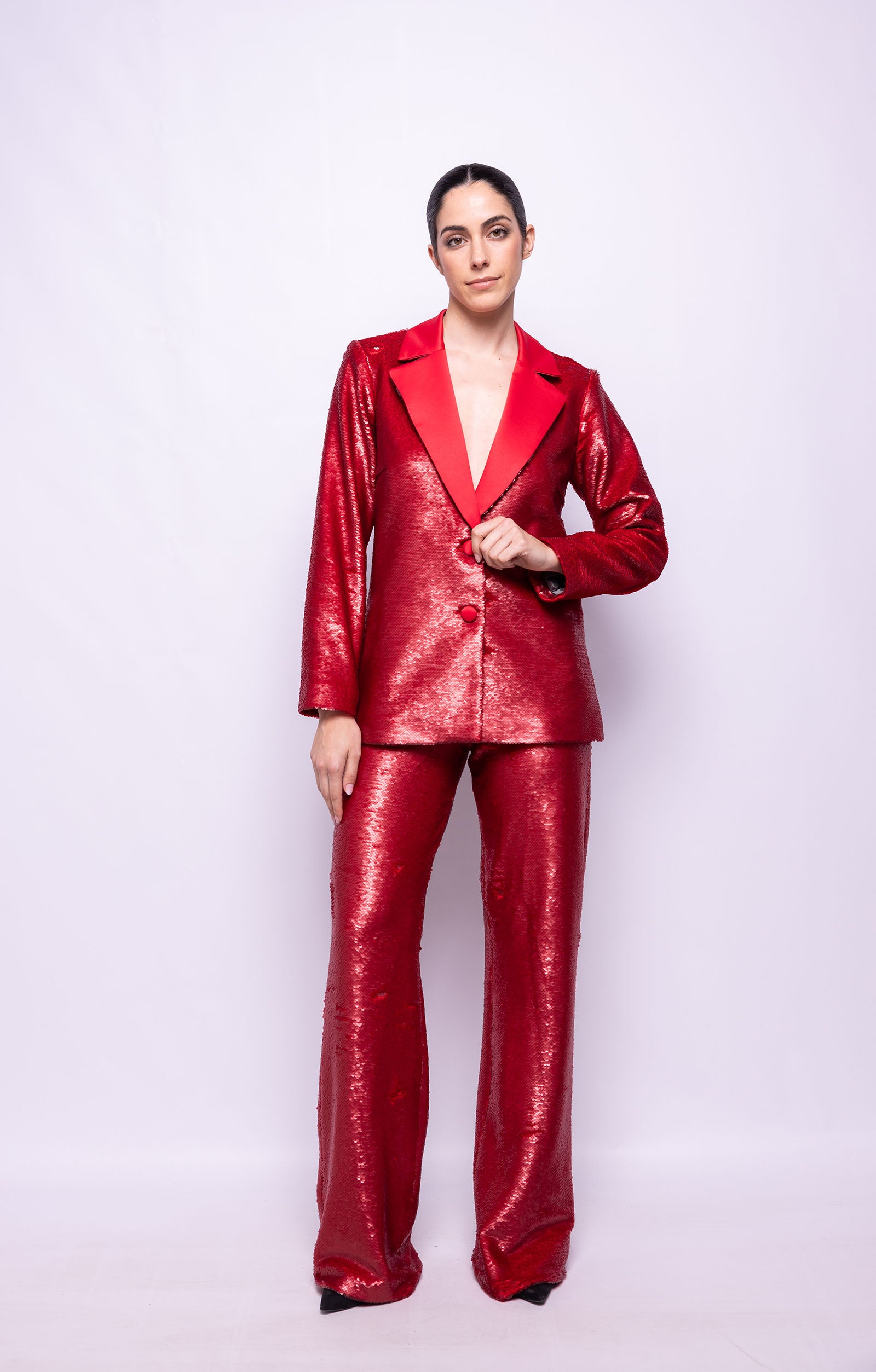 COSTUME À PAILLETTES MATES