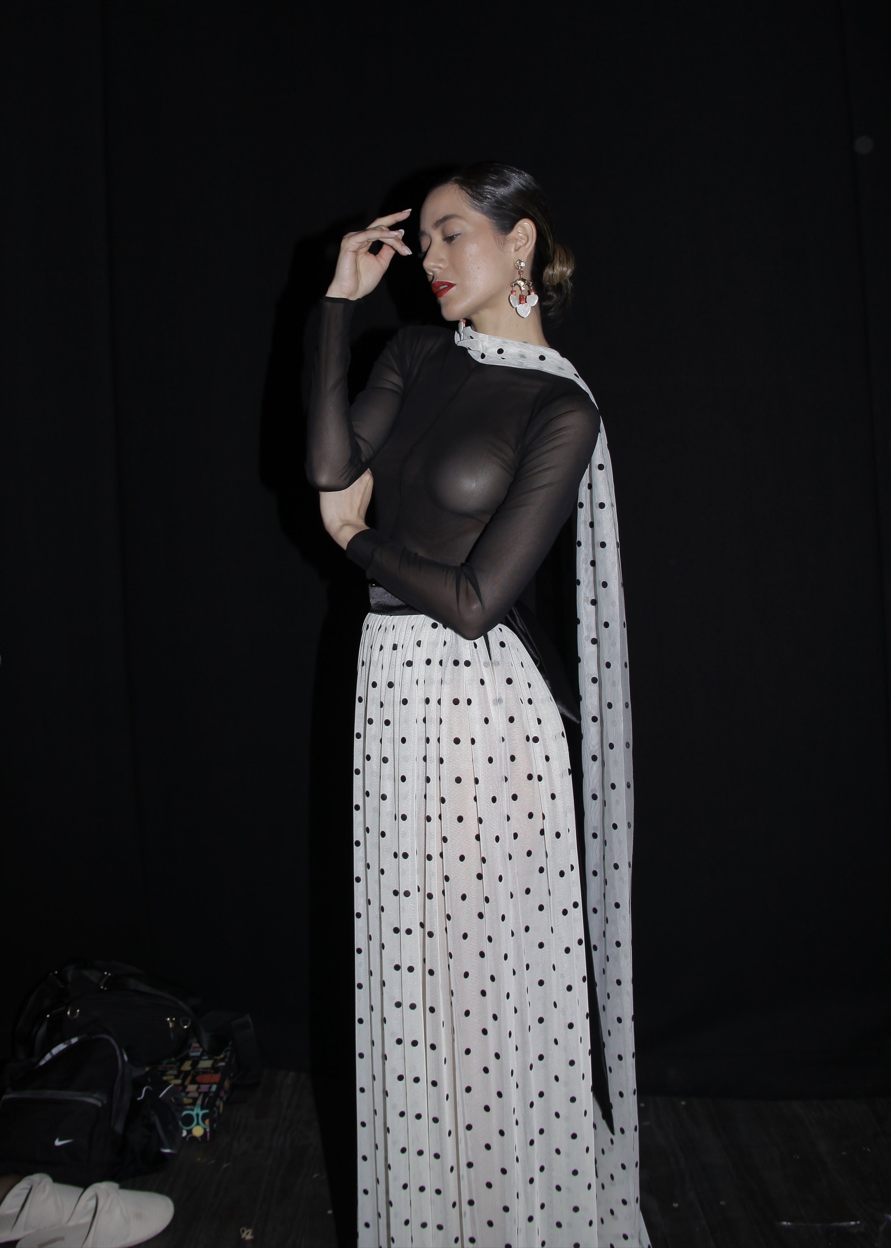 JUPE EN TULLE DE VISCOSE